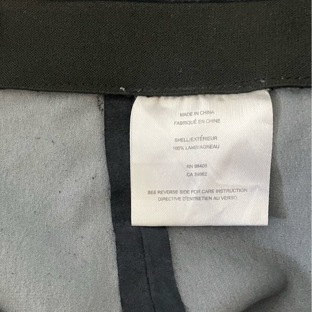 Theory Black Suede Tonerma Leggings Size 00 Ankle Zip Skinny Pants High Rise - Picture 9 of 11